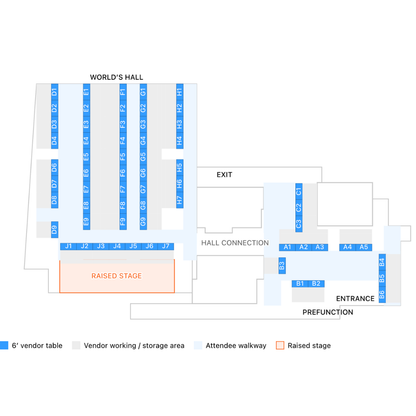 SuperCon NYC Vendor Table — September 12, 2026