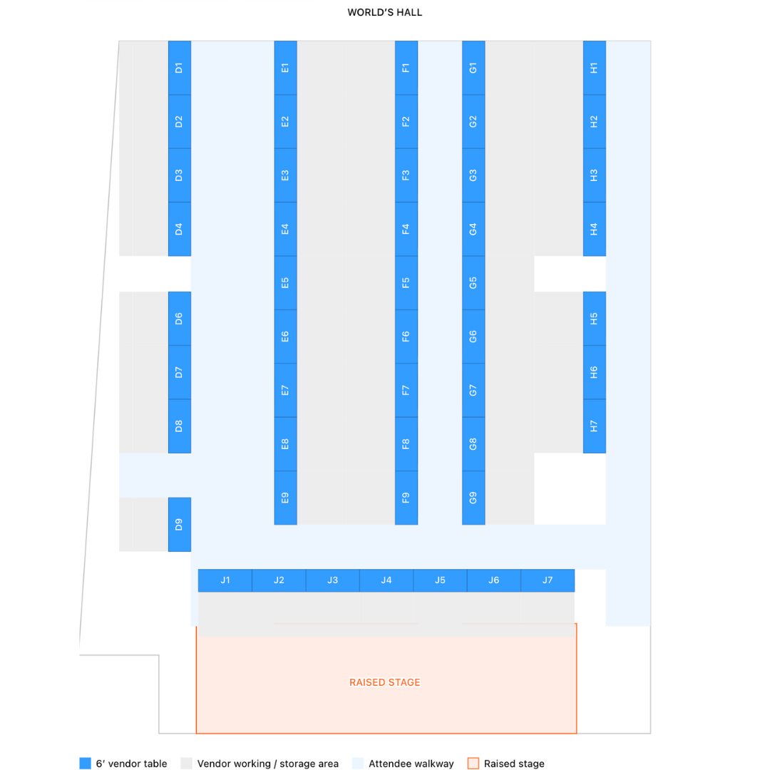 SuperCon NYC Vendor Table — September 12, 2026