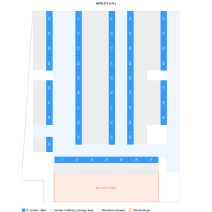 SuperCon NYC Vendor Table — September 12, 2026